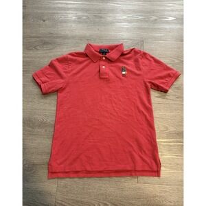 Polo Ralph Lauren Bear Polo Boys Large Red Shirt Graphic Classic Iconic